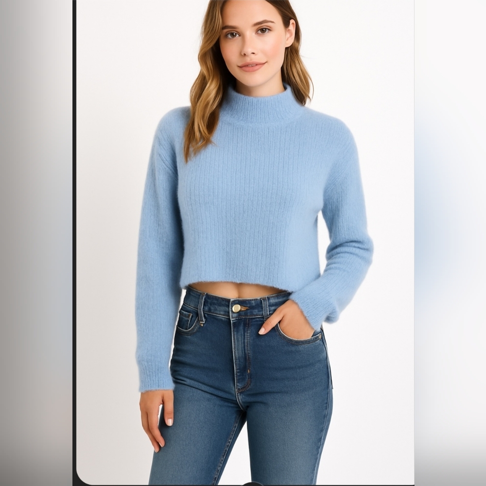 Zara Light Blue Women's Sweater